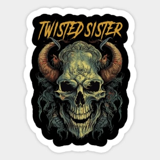 TWISTED SISTER BAND Sticker